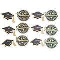 Cupcake Toppers - Edible Wafer Top - Graduation 12pk