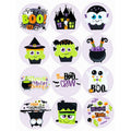 Cupcake Toppers - Edible Wafer Top - Halloween 2 12pk