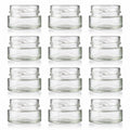 Plasdene Glass Round Ergo Jar with Twist Finish - 67ml 12 Pack