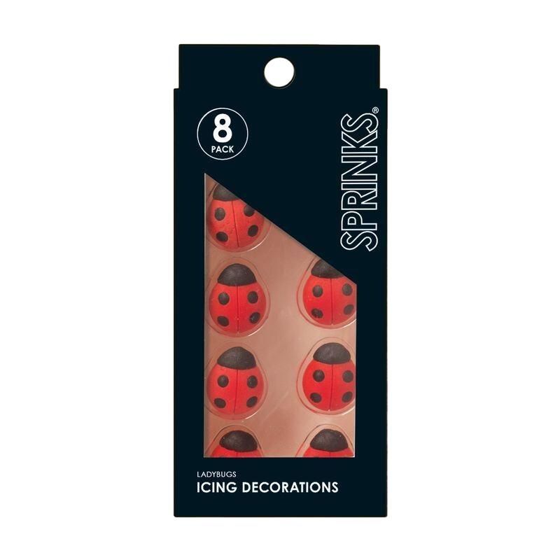 SPRINKS Icing Decorations - Ladybugs 10 pieces