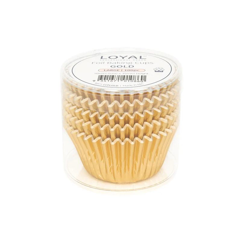 Loyal Foil Baking Cups - Gold - Large