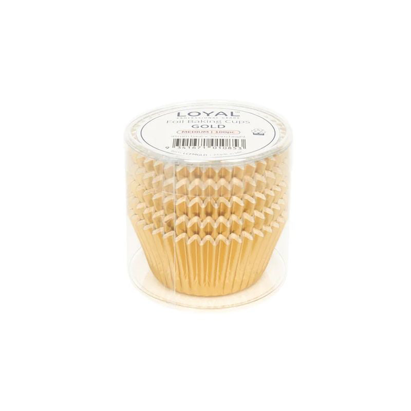 Loyal Foil Baking Cups - Gold - Medium