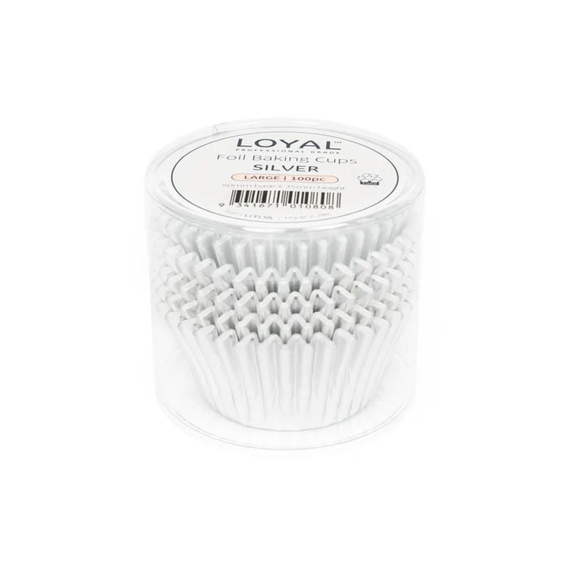 Loyal Foil Baking Cups - Silver - Large