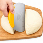 Stainless Steel Dough Scraper with Measuring Guide
