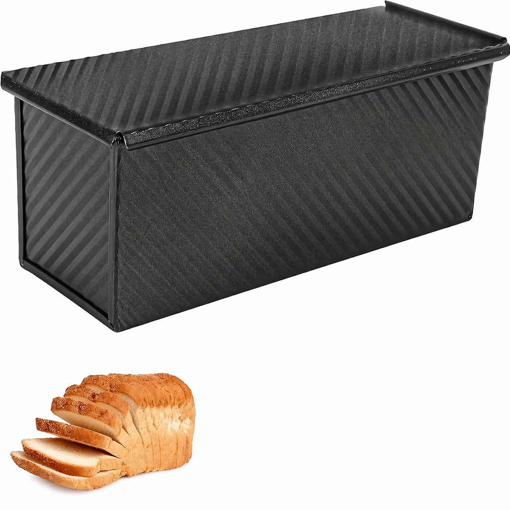 Non-Stick Bread Loaf Tin with Lid – 19.1 x 10.7 x 11cm