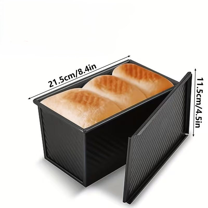 Non-Stick Bread Loaf Tin with Lid – 19.1 x 10.7 x 11cm