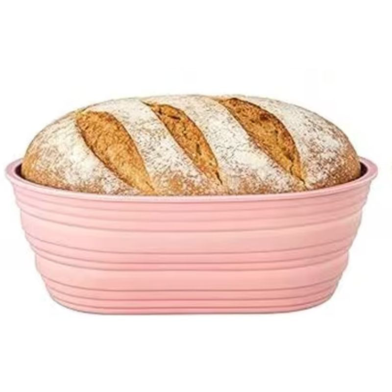 Silicone Oval Bread Proofing Basket Pink – 10 Inch