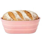 Silicone Oval Bread Proofing Basket Pink – 10 Inch