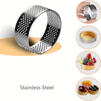 Perforated Stainless Steel Baking Ring – 5cm x 2cm