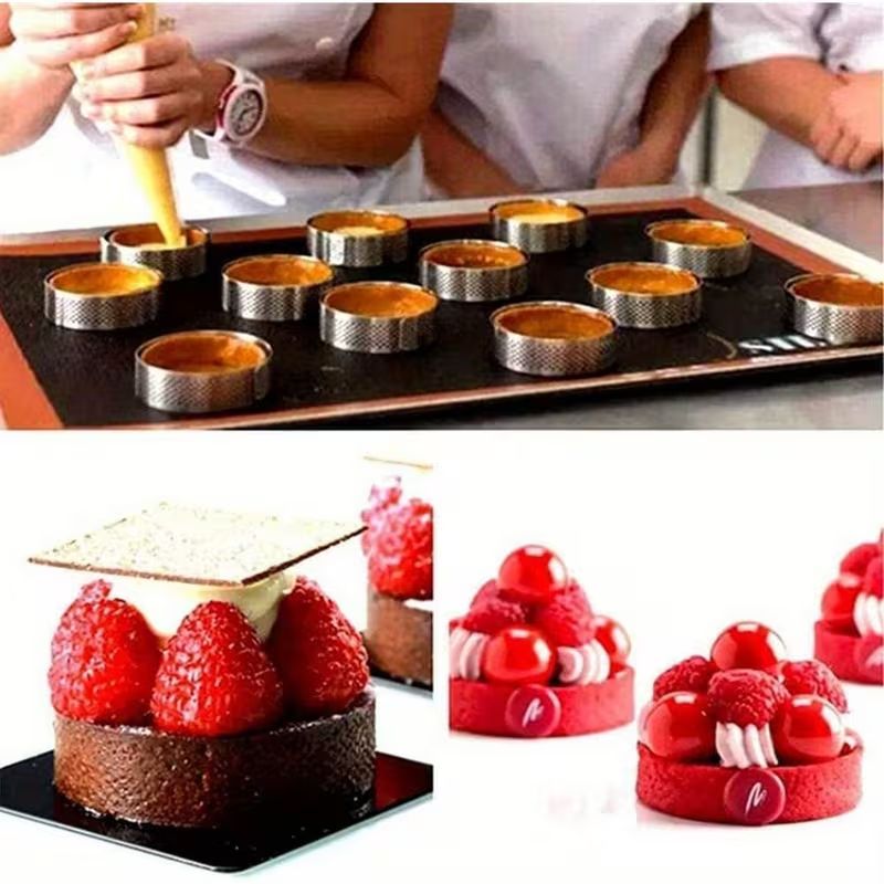 Perforated Stainless Steel Baking Ring – 5cm x 2cm