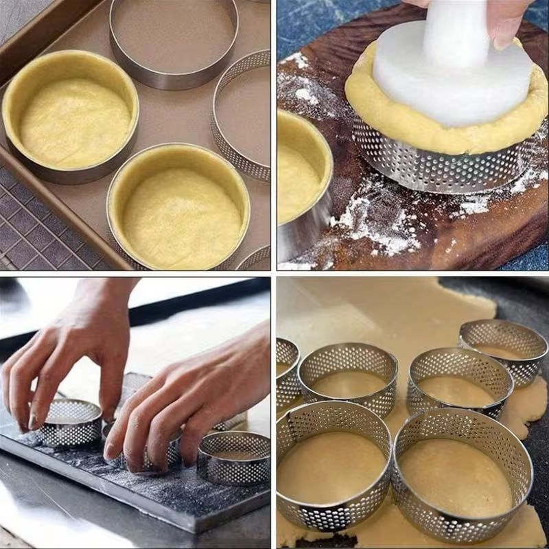 Perforated Stainless Steel Baking Ring – 5cm x 2cm