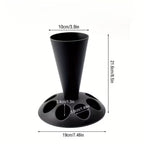 Piping Bag & Decorating Tip Holder - Black