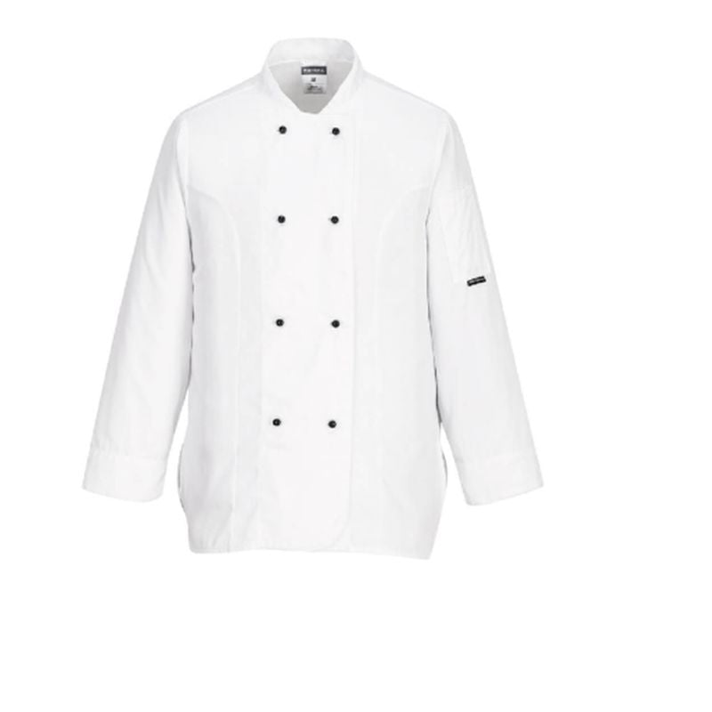 PW C837 Rachel Chef Jacket BLK XS
