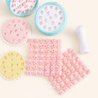 Round Cookie Stamping Kit with Alphabet