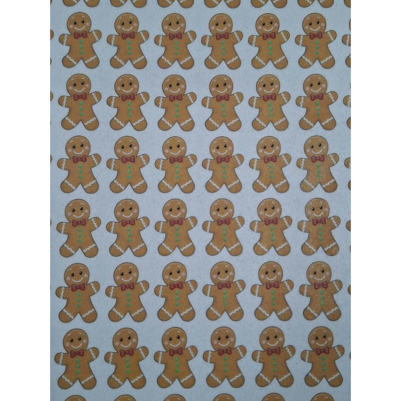 Cupcake Toppers - Edible Wafer Top - Gingerbread Mini Scatters - 48pk