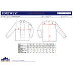 Portwest Chef's Somerset Long Sleeve Jacket C834