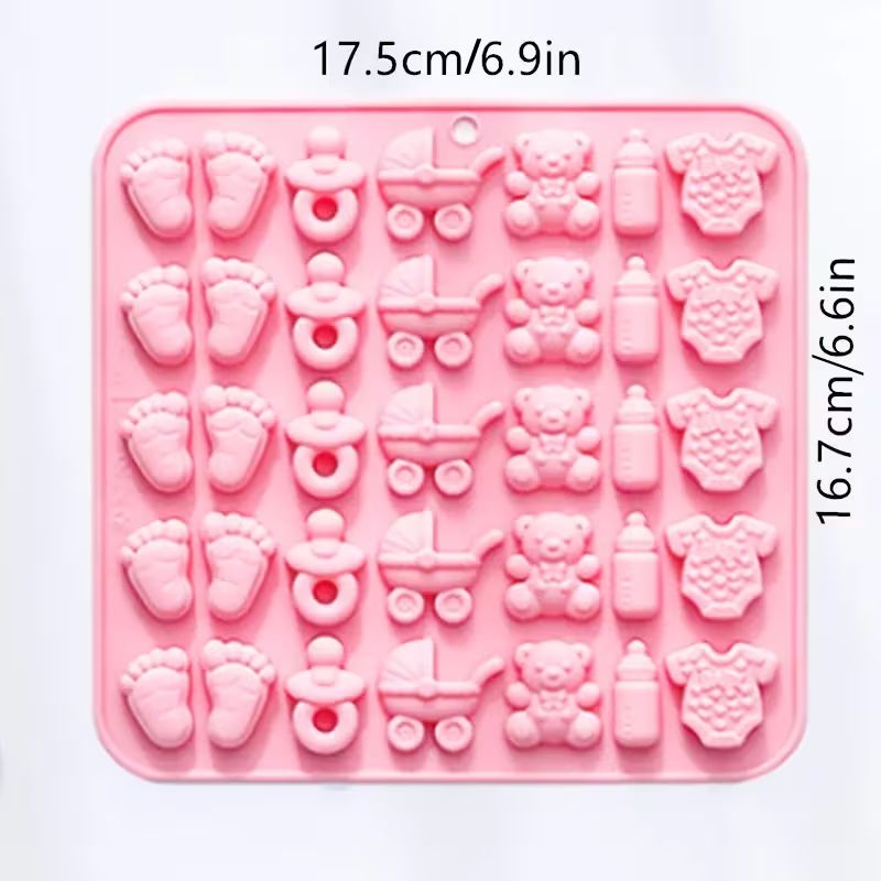 Silicone Mould – Assorted Baby Designs 35 Cavity