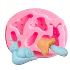 Silicone Mould Fairy Snail & Toadstools