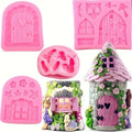 Silicone Mould Fairy Snail & Toadstools