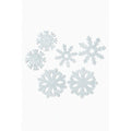 Cupcake Toppers - Edible Wafer Top - Snowflakes 12pk