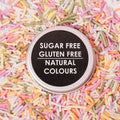 Sprinks Sugar Free Natural Coloured Jimmies - Pastel Rainbow 60g