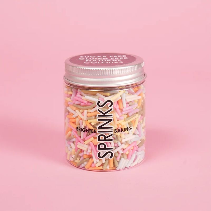 Sprinks Sugar Free Natural Coloured Jimmies - Pastel Rainbow 60g