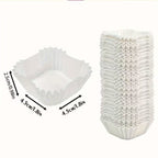 Square Cupcake Cases White – 150 Pack