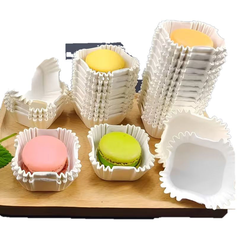 Square Cupcake Cases White – 150 Pack