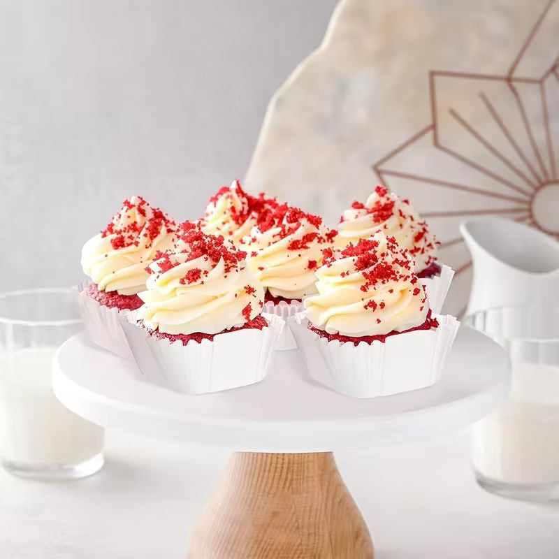 Square Cupcake Cases White – 150 Pack