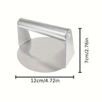 Stainless Steel Burger Press 12cm