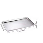 Stainless Steel Prep Tray – 22.5 × 15 × 1 cm