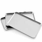 Stainless Steel Prep Tray – 22.5 × 15 × 1 cm