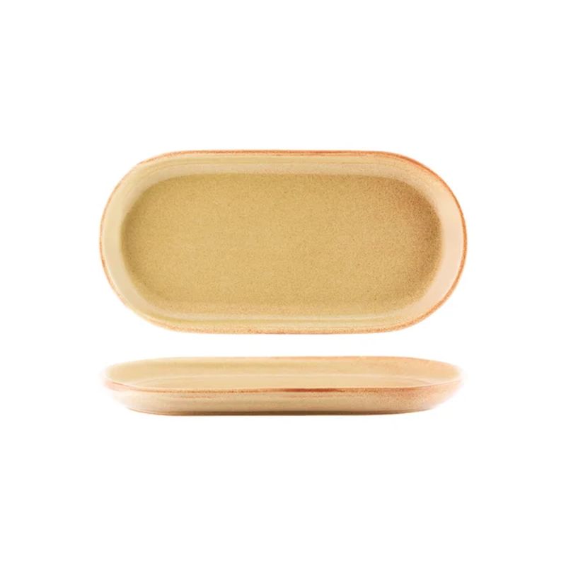 Tablekraft Artistica Flame Oval Coupe Plate 300x140mm