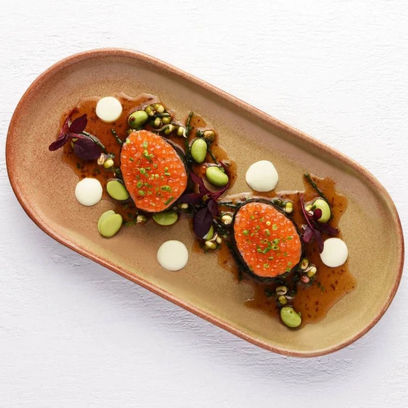 Tablekraft Artistica Flame Oval Coupe Plate 300x140mm