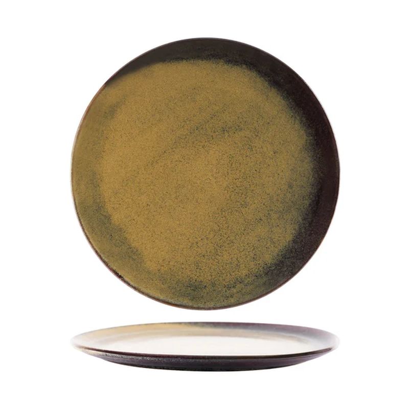 Tablekraft Artistica Reactive Brown Round Platter 330mm