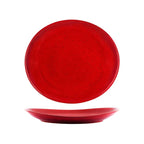 Tablekraft Artistica Reactive Red Oval Plate 295x250mm
