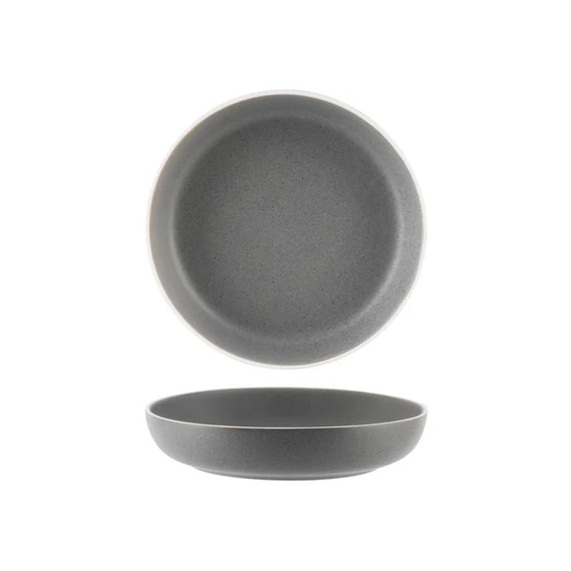 Tablekraft Urban Grey Round Flared Bowl 210mm