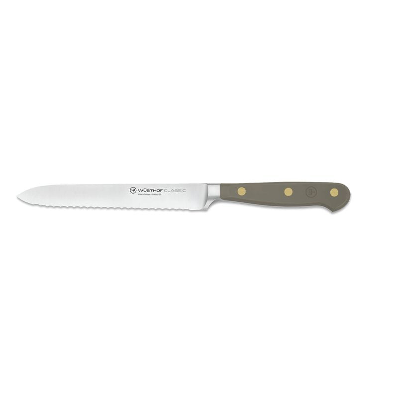 Wusthof Classic Serrated Utility Knife 14cm - Velvet Oyster