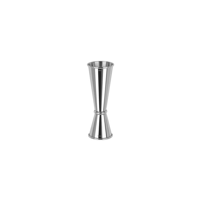 Zanzi Tokyo Jigger with Curled Edge 15/30ml Stainless Steel